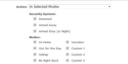 ADT Pulse Thermostat In Select Modes