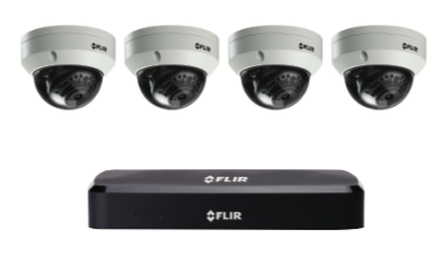 4K Security Cameras (8MP) - CCTV video surveillance 4 camera package with Flir NVR 2TB